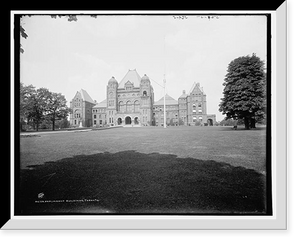 Historic Framed Print, Parliament buildings, Toronto,  17-7/8" x 21-7/8"