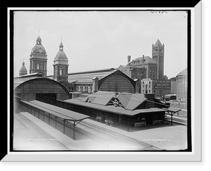 Historic Framed Print, Union Depot, Toronto,  17-7/8" x 21-7/8"