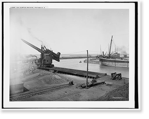 Antique Photo Print - Car dumping machine, Ashtabula, Ohio