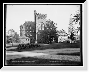 Historic Framed Print, Library, University of Pennsylvania,  17-7/8" x 21-7/8"
