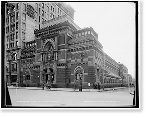 Vintage Americana Print - Philadelphia, Pennsylvania - Academy