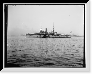 Historic Framed Print, U.S.S. Alabama,  17-7/8" x 21-7/8"