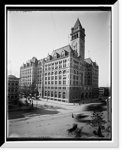 Historic Framed Print, [U.S. Post Office, Washington, D.C.],  17-7/8" x 21-7/8"