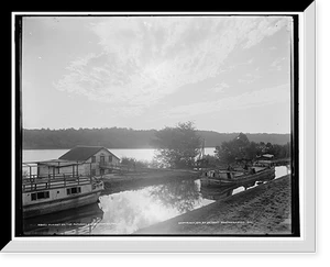 Vintage Americana Print - Sunset on the Potomac, near Washington