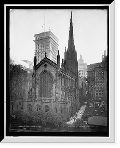 Trinity Church, New York, Vintage Wall Art