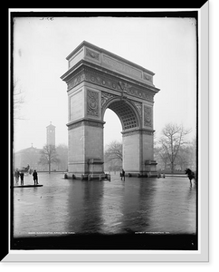 Historic Framed Print, Washington [Memorial] Arch, New York,  17-7/8" x 21-7/8"