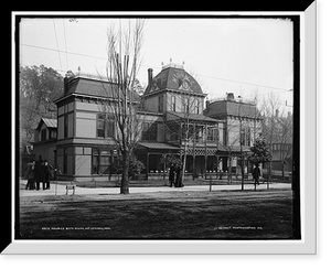 Historic Framed Print, Maurice Bath House, Hot Springs, Ark.,  17-7/8" x 21-7/8"