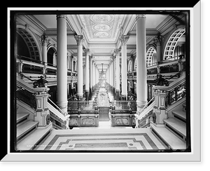 Historic Framed Print, Equitable Life Assurance offices, New York,  17-7/8" x 21-7/8"