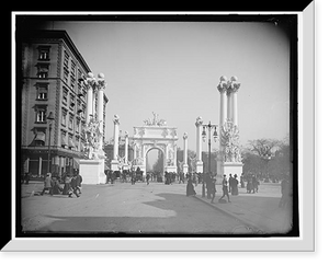 Historic Framed Print, [A Triumphal arch, New York, N.Y.],  17-7/8" x 21-7/8"
