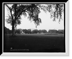 Historic Framed Print, Infantry drill on the plain, U.S. Military Academy,  17-7/8" x 21-7/8"