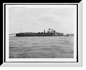 Historic Framed Print, Fort Sumter, Charleston, S.C.,  17-7/8" x 21-7/8"