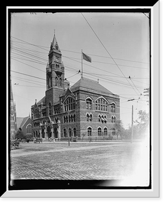Historic Framed Print, Federal Building, Nashville, Tenn.,  17-7/8" x 21-7/8"