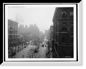 Historic Framed Print, Fountain Square, Cincinnati, O[hio],  17-7/8" x 21-7/8"