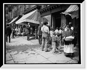 Historic Framed Print, Free ice in New York,  17-7/8" x 21-7/8"