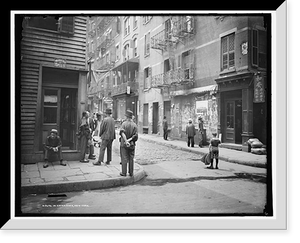 Historic Framed Print, In Chinatown, New York,  17-7/8" x 21-7/8"