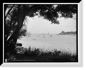 Historic Framed Print, A Glimpse of Magnolia harbor, Mass.,  17-7/8" x 21-7/8"