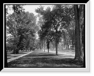 Historic Framed Print, Main Street, Northfield, Mass.,  17-7/8" x 21-7/8"