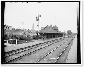 Antique Architecture - Waukegan, Illinois - C. & N.W. Ry