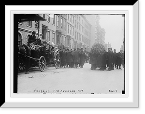 Historic Framed Print, Funeral cortege for Tim Sullivan,  17-7/8" x 21-7/8"