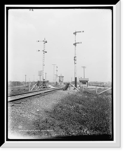 Interlocking signal plant, C.& A. Ry. i.e. Chicago & Alton Railway, Vintage Poster