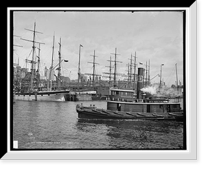 Vintage Landscape - New York City - Shipping at East River docks