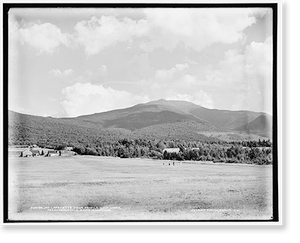 Antique Sporting Print - White Mountains - Mt. Mount Lafayette