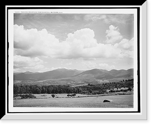 Historic Framed Print, Franconia Mountains from Sugar Hill, White Mts., N.H.,  17-7/8" x 21-7/8"