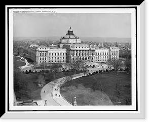 Historic Framed Print, The Congressional Library [i.e. Library of Congress], Washington, D.C.,  17-7/8" x 21-7/8"