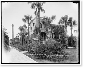 Black & White Photo - St. Augustine, Florida - Rose Villa