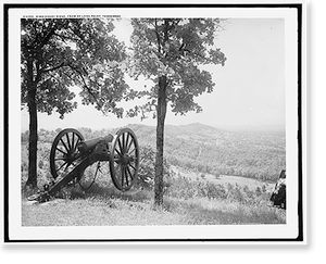 Historic Photo Print - Missionary Ridge from De Long Point, Tennessee