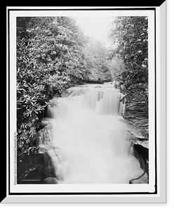 Historic Framed Print, Falls of the narrows, Sapphire, N.C.,  17-7/8" x 21-7/8"