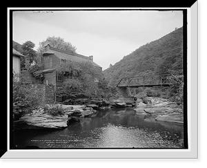 Historic Framed Print, Old studio of artist Hall, near Palenville, Catskill Mountains, N.Y.,  17-7/8" x 21-7/8"