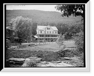 Historic Framed Print, Palenville Hotel, Palenville, Catskill Mountains, N.Y.,  17-7/8" x 21-7/8"