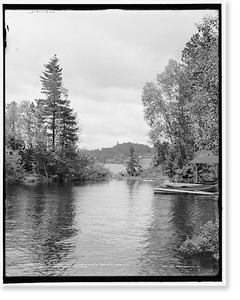 Vintage Landscape - Adirondacks - The Antlers from St