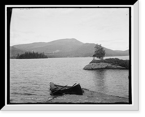 Historic Framed Print, Blue Mountain Lake from Blue Mountain, Adirondack Mountains - 2,  17-7/8" x 21-7/8"