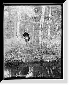 Historic Framed Print, An Adirondack carry,  17-7/8" x 21-7/8"