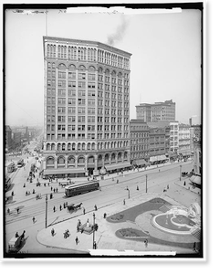 Black & White Photo - Detroit, Michigan - The Campus Martius (1)