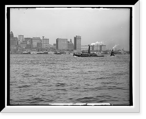 New York City skyline, Antique Poster