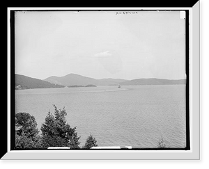 Historic Framed Print, Hague bay, Lake George, N.Y.,  17-7/8" x 21-7/8"