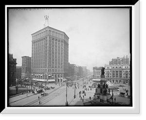 City Hall and Majestic Building, Detroit, Mich, Antique Wall Art
