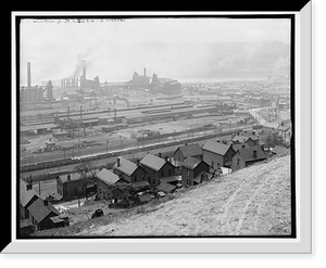 Historic Framed Print, Edgar Thomson [i.e. Thompson] Works, Braddock, Pa. - 3,  17-7/8" x 21-7/8"