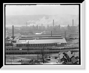 Historic Framed Print, Edgar Thomson [i.e. Thompson] Works, Braddock, Pa. - 6,  17-7/8" x 21-7/8"