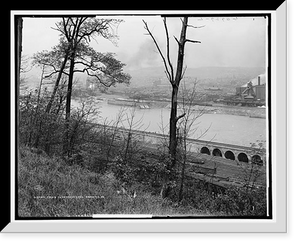 Historic Framed Print, Edgar Thomson [i.e. Thompson] Works, Braddock, Pa. - 18,  17-7/8" x 21-7/8"
