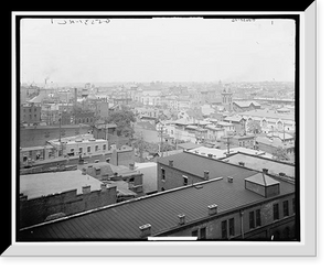 Historic Framed Print, Columbus, Ohio, from the court house,  17-7/8" x 21-7/8"