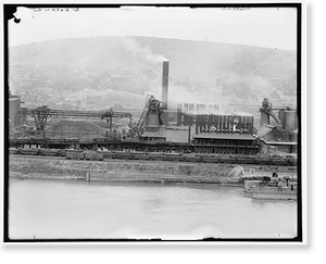 Vintage Americana Print - Braddock, Pennsylvania - Edgar Thomson (1)