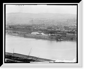 Historic Framed Print, Edgar Thomson [i.e. Thompson] Works, Carnegie Steel Co., Braddock, Pa. - 6,  17-7/8" x 21-7/8"