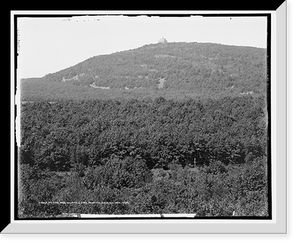Historic Framed Print, Mt. Tom and Mountain Park from the east, Holyoke, Mass. - 2,  17-7/8" x 21-7/8"