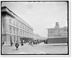 Antique Railway Print - Chicago - Ill. passenger terminal, 1911