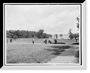 Historic Framed Print, View of Silver Bay Association from boat house, Lake George, N.Y. - 2,  17-7/8" x 21-7/8"