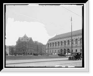 Historic Framed Print, Copley Square, Boston, Mass. - 4,  17-7/8" x 21-7/8"